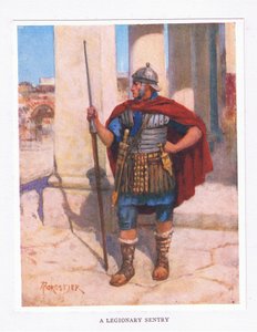 Wartownik legionowy, ilustracja z Żołnierza rzymskiego, 1928