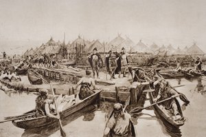 Anglia, Dwa tysiące lat temu, ilustracja z „Zarysu historii” H.G. Wellsa, tom I, opublikowany w 1920 r.