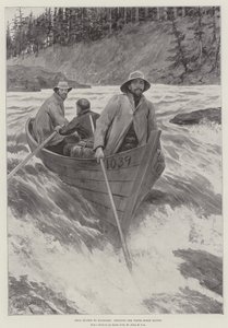 Od Euston do Klondike, strzelając do White-Horse Rapids autorstwa Amedee Forestier