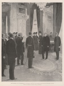 Król Edward VII w Kopenhadze, Jego Wysokość otrzymuje Deputację Duńską w Pałacu Królewskim