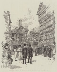 Otwarcie Międzynarodowej Wystawy Zdrowia, Procesja przechodząca przez Old London Street