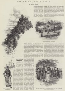 Znowu włóczęga za granicą, Mark Twain autorstwa Amedee Forestier
