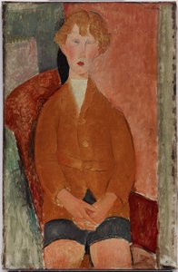 Chłopiec w krótkich spodniach autorstwa Amedeo Modigliani