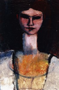 Popiersie młodej kobiety; Popiersie młodej kobiety, ok. 1910-11 autorstwa Amedeo Modigliani