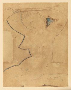 Caryatide au Sein Pointu (Kariatyda ze spiczastą piersią) autorstwa Amedeo Modigliani