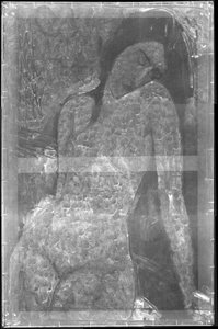 Akt kobiecy, ok. 1916 (zdjęcie rentgenowskie) autorstwa Amedeo Modigliani