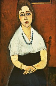 Dziewczyna z naszyjnikiem autorstwa Amedeo Modigliani