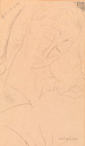 Głowa - Bairon autorstwa Amedeo Modigliani