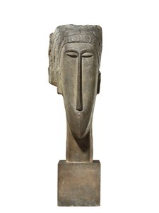 Głowa, ok. 1910-12 (wapień) autorstwa Amedeo Modigliani