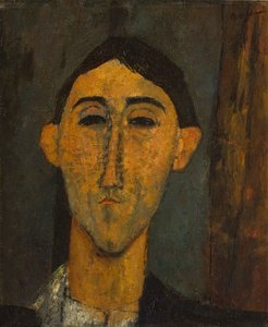 Głowa mężczyzny, ok. 1915-16 autorstwa Amedeo Modigliani