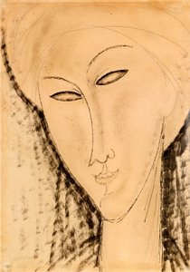 Głowa kobiety autorstwa Amedeo Modigliani