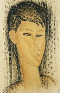 Szef Młodych Kobiet; Głowa młodej kobiety, 1914 autorstwa Amedeo Modigliani