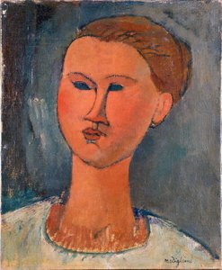 Głowa młodej kobiety autorstwa Amedeo Modigliani