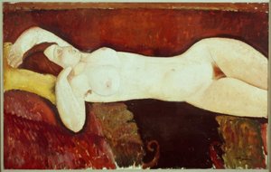 Akt w pozycji leżącej - Le Grand Nu autorstwa Amedeo Modigliani