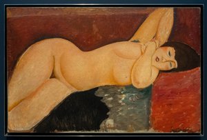 Leżąca kobieta nago ze splecionymi dłońmi autorstwa Amedeo Modigliani