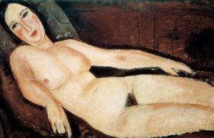 Naga na kanapie. Obraz Amedeo MODIGLIANI (1884-1920)