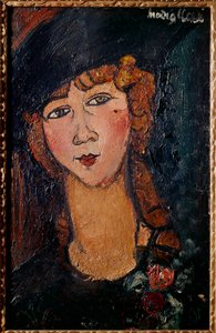 Portret Lolotte Malowanie autorstwa Amedeo Modigliani (1884-1920) 1917 Nd. 0,35x0,55 m Paryż, musee National d