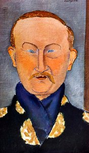 Portret malarza Léona Baksta 1866-1924, 1917 autorstwa Amedeo Modigliani