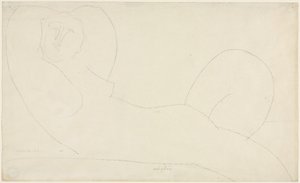Półleżąca nagość kobieca autorstwa Amedeo Modigliani