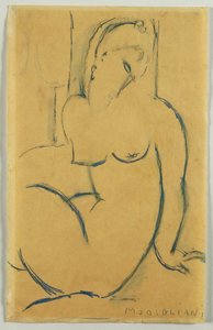 Siedząca kobieta, 1914 autorstwa Amedeo Modigliani