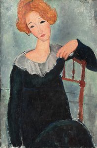 Kobieta o rudych włosach autorstwa Amedeo Modigliani