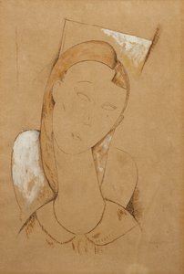 Młoda kobieta; Młoda kobieta, ok. 1917-1918 autorstwa Amedeo Modigliani