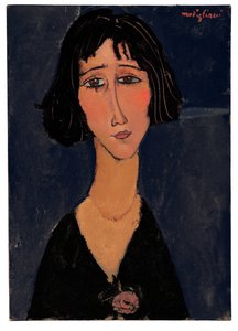 Młoda kobieta z różą autorstwa Amedeo Modigliani