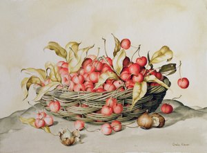 Kosz wiśni, 1998 (wc na papierze)