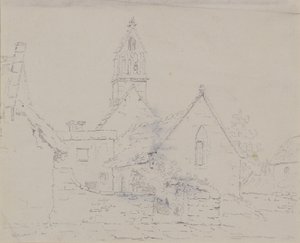 Zrujnowany kościół, ok.1803 (ołówek)