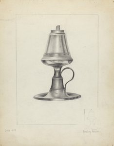 Lampa kamfenowa autorstwa Amelia Tuccio