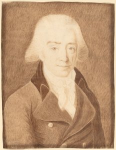 Mężczyzna w świetnym płaszczu autorstwa American 18th Century or Possibly Joseph Badger