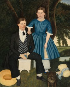 Brat i siostra autorstwa American 19th Century