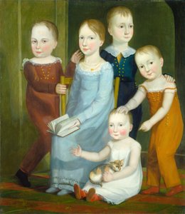 Pięć dzieci rodziny Budd autorstwa American 19th Century