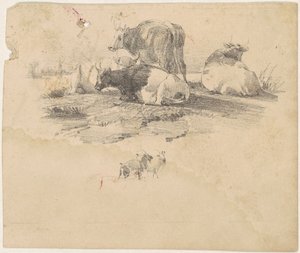 Stado bydła autorstwa American 19th Century