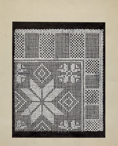 Koronkowy Hardanger autorstwa American 20th Century