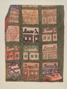 Kołdra patchworkowa z bali autorstwa American 20th Century