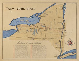 Mapa stanu Nowy Jork