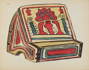 Tablica 18: Stoisko do czytania, Llano: Z portfolio "Hiszpańskie projekty kolonialne Nowego Meksyku" autorstwa American 20th Century