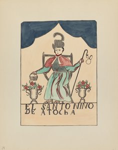 Płyta 24: Zaginione dziecko Atochy: Z portfolio "Hiszpańskie projekty kolonialne Nowego Meksyku" autorstwa American 20th Century