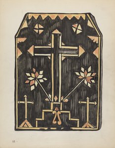 Tabliczka 46: Projekt aplikacji ze słomy: Z portfolio "Hiszpańskie wzory kolonialne Nowego Meksyku" autorstwa American 20th Century