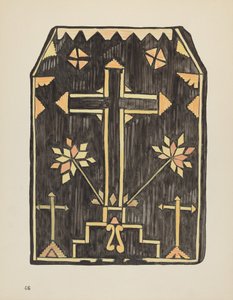 Tabliczka 46: Projekt aplikacji ze słomy: Z portfolio "Hiszpańskie wzory kolonialne Nowego Meksyku" autorstwa American 20th Century