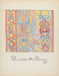 Tabliczka 48: Wzór z koźlej skóry: Z portfolio "Hiszpańskie wzory kolonialne Nowego Meksyku" autorstwa American 20th Century