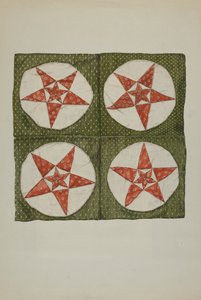 Quilt Blocks - Aplikacja Gwiazda autorstwa American 20th Century