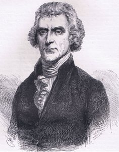 Thomas Jefferson, ilustracja z Cassells History of the United States wydana przez Cassell, Petter & Galpin, c.1900 (lito) autorstwa American English school