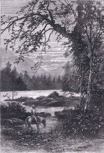 Widok Karoliny Północnej, ilustracja z Cassells History of the United States wydana przez Cassell, Petter & Galpin, c.1900 (litografia) autorstwa American English school