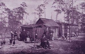 Obóz konsumpcyjnych, niedaleko Lake Worth na Florydzie (zdjęcie czarno-białe) autorstwa American Photographer (after)