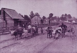 Wiejska scena radosnej treści w Wirginii (zdjęcie czarno-białe) autorstwa American Photographer (after)
