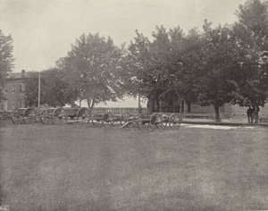Bateria w Fort Omaha, Nebraska (zdjęcie czarno-białe) autorstwa American Photographer (after)