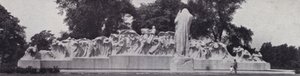 Chicago: Fontanna Czasu, Arcydzieło Lorado Tafta w Washington Park (zdjęcie czarno-białe) autorstwa American Photographer (after)