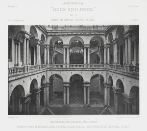 Schody Court-yard w Palazzo Dell